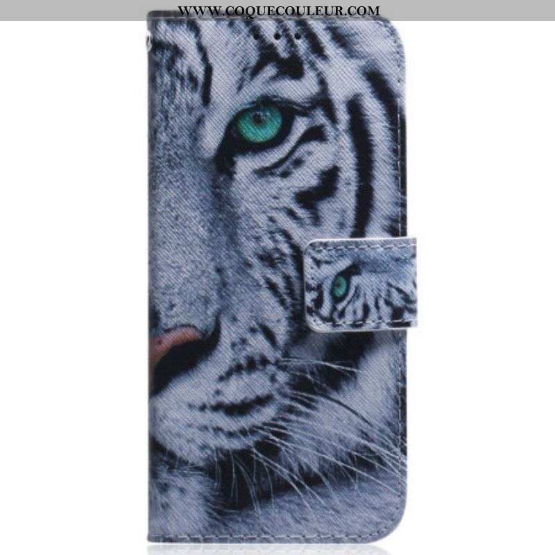 Housse Samsung Galaxy S23 Plus 5G Tigre Blanc