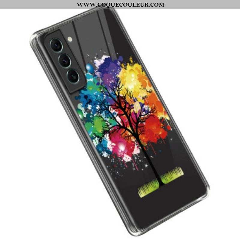 Coque Samsung Galaxy S23 Plus 5G Transparente Arbre Aquarelle