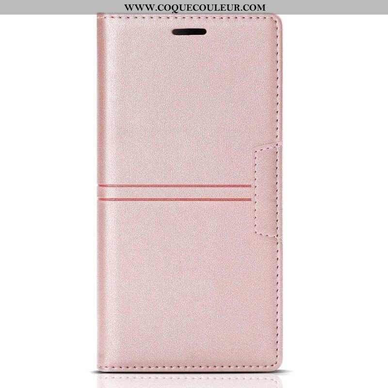 Flip Cover Samsung Galaxy S23 Plus 5G Style Cuir Couture Fermoir Magnétique