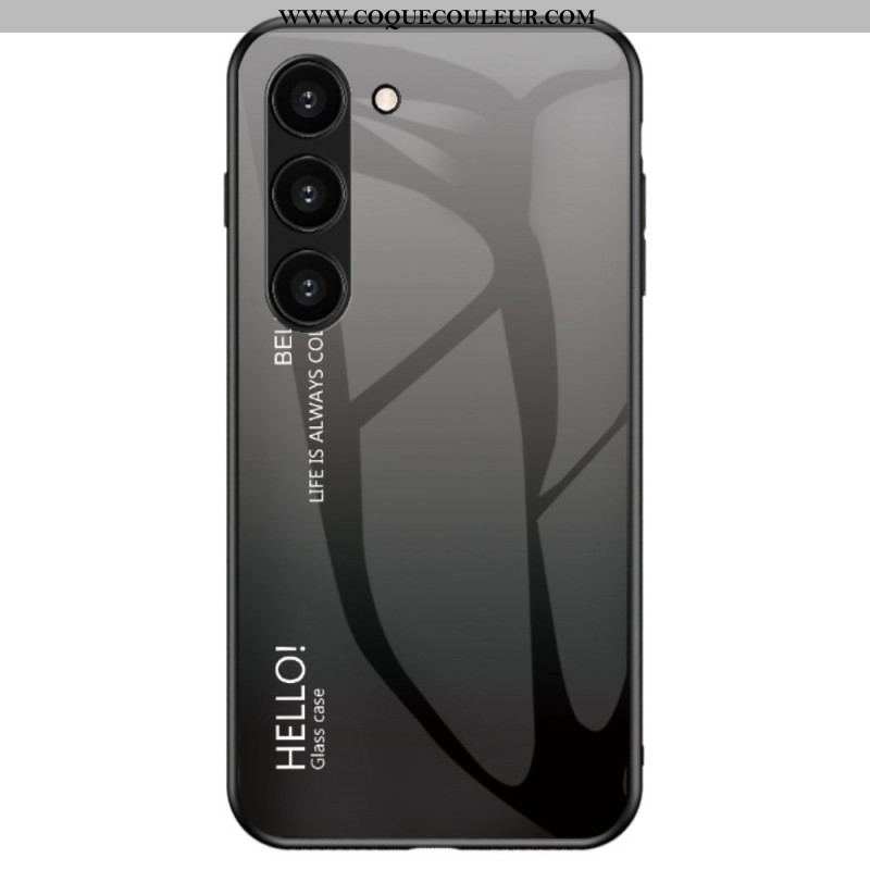 Coque Samsung Galaxy S23 Plus 5G Verre Trempé Hello