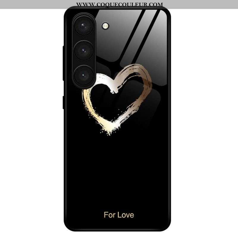 Coque Samsung Galaxy S23 Plus 5G Verre Trempé Coeur