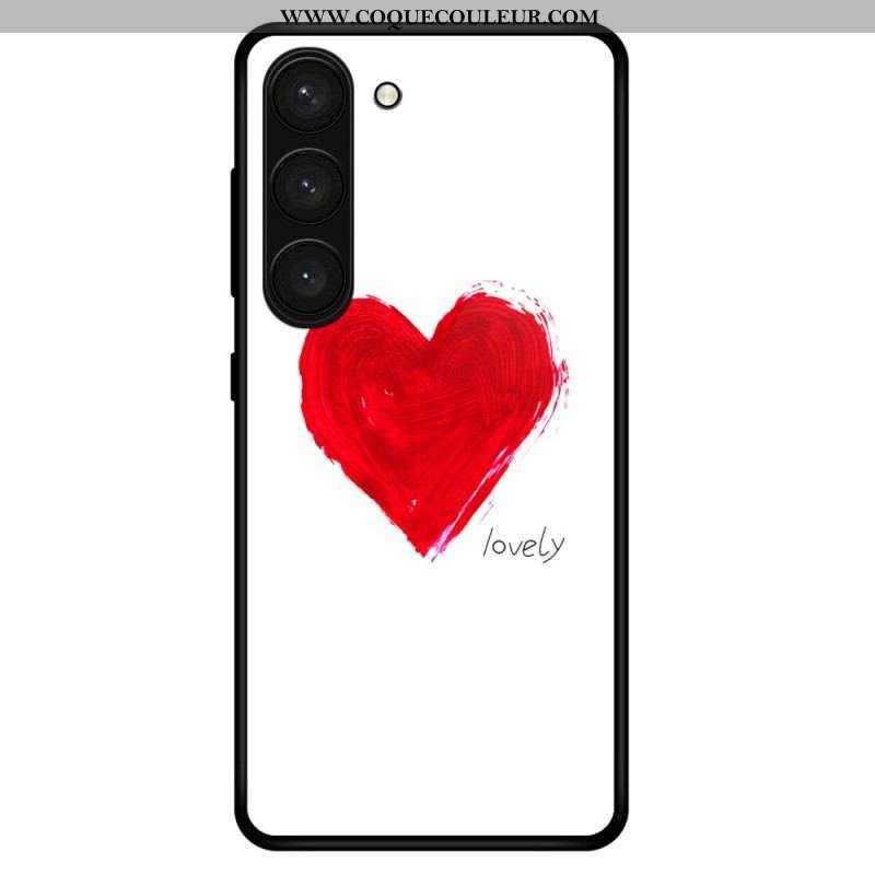 Coque Samsung Galaxy S23 Plus 5G Verre Trempé Coeur