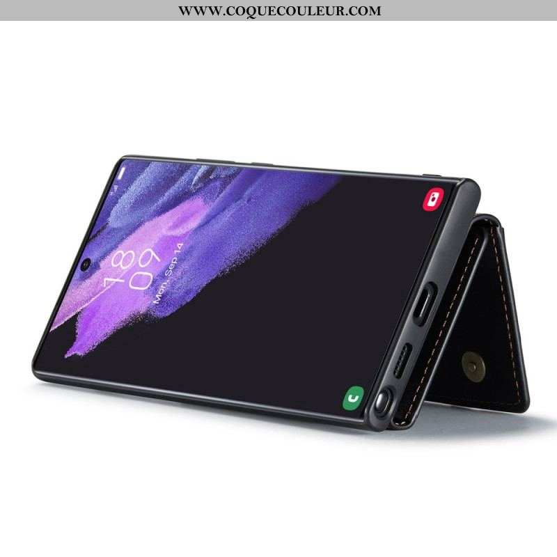 Coque Samsung Galaxy S23 Ultra 5G Porte-Cartes Détachable DG.MING