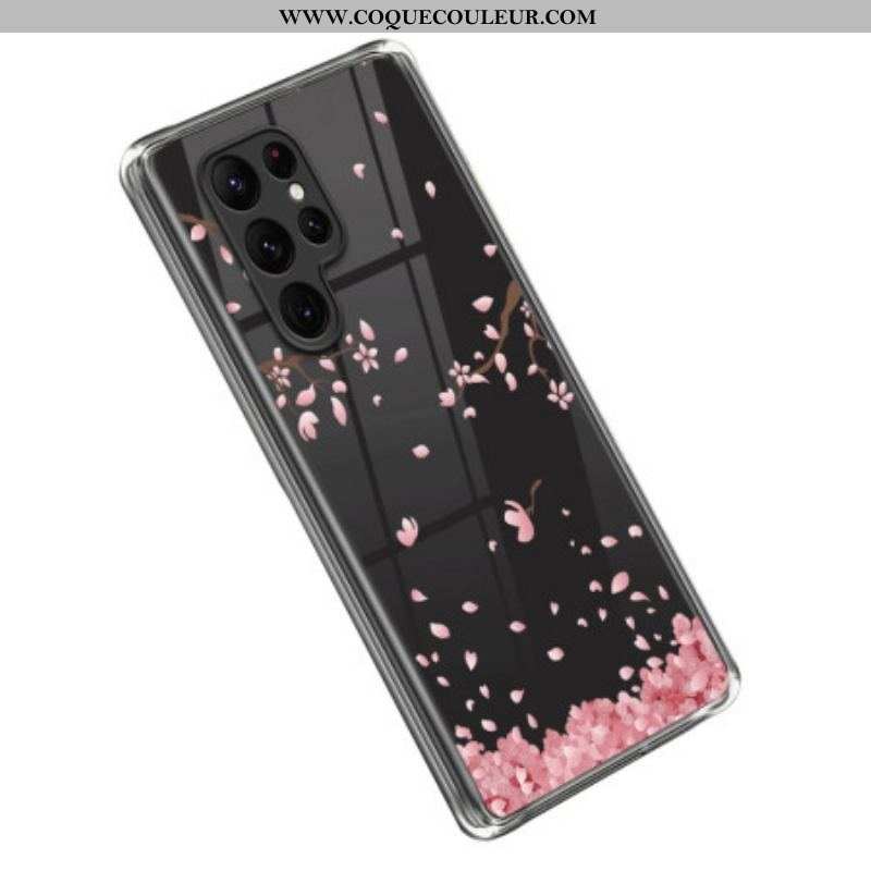 Coque Samsung Galaxy S23 Ultra 5G Fleurettes Roses