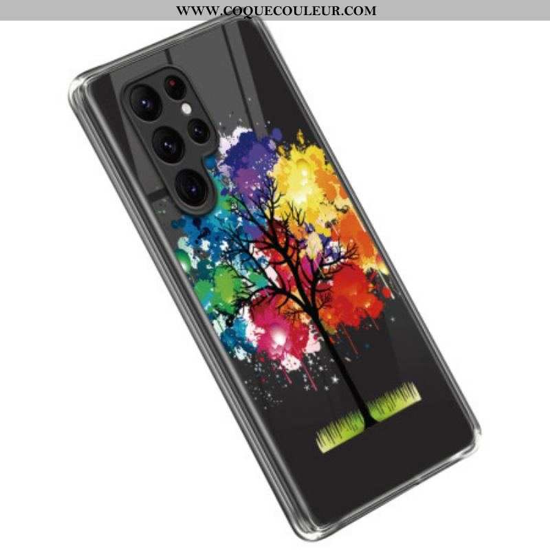 Coque Samsung Galaxy S23 Ultra 5G Arbre Aquarelle