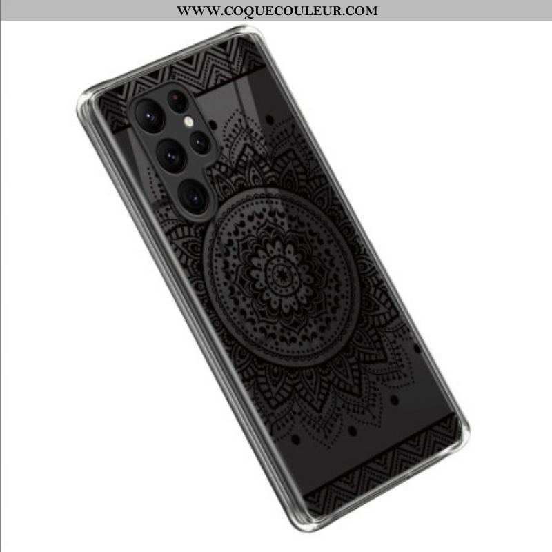 Coque Samsung Galaxy S23 Ultra 5G Mandala Noir