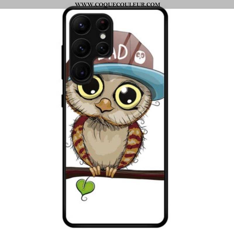 Coque Samsung Galaxy S23 Ultra 5G Verre Trempé Bad Hibou