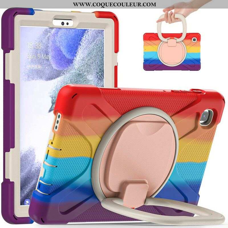 Coque Samsung Galaxy Tab A7 Lite Ultra Résistante Anneau-Support Color