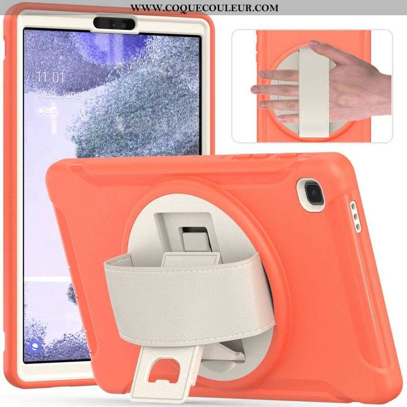 Coque Samsung Galaxy Tab A7 Lite Triple Protection avec Sangle et Support