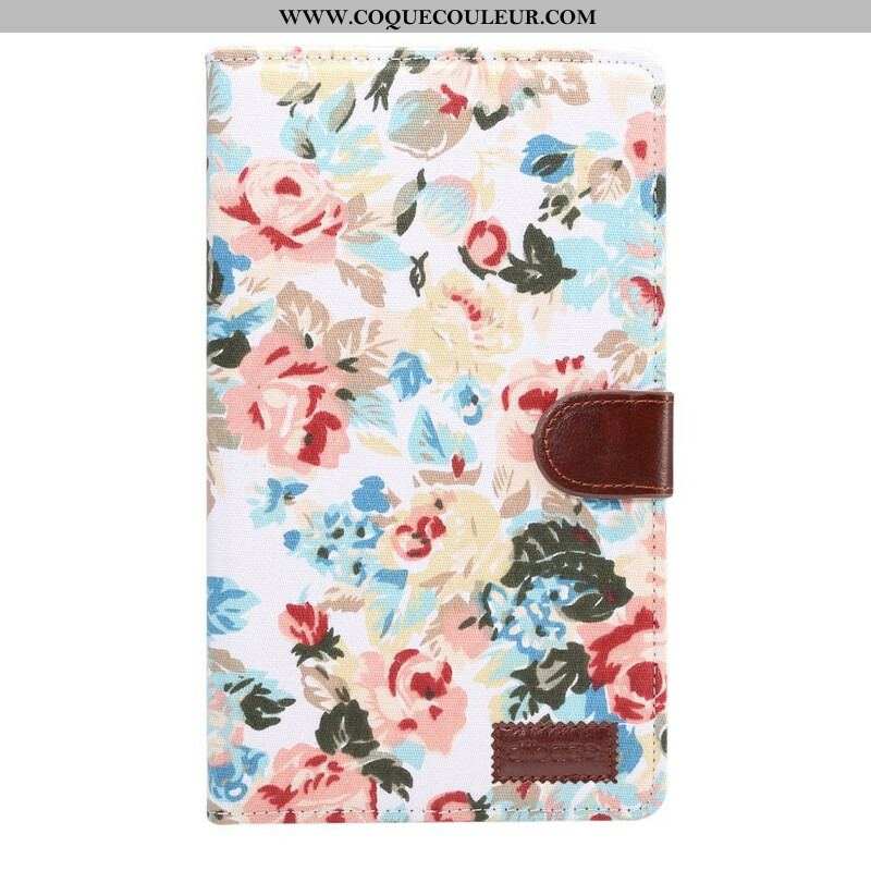 Housse Samsung Galaxy Tab A7 Lite Fleurs Liberty