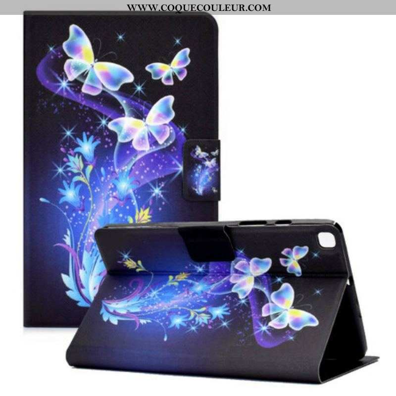Housse Samsung Galaxy Tab A7 Lite Papillons en Vol