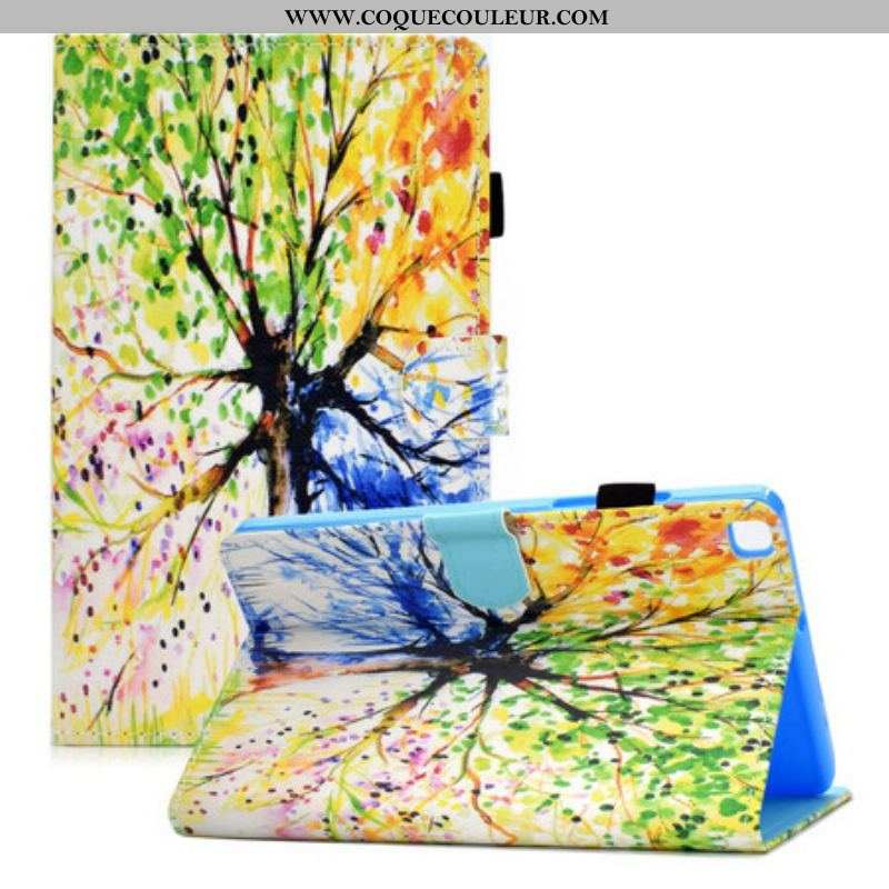 Housse Samsung Galaxy Tab A7 Lite Arbre Aquarelle