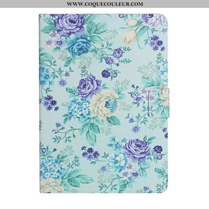 Housse Samsung Galaxy Tab A7 Lite Fleurs Fleurs Fleurs