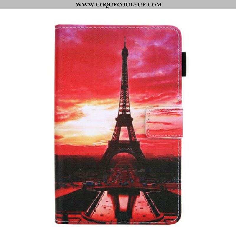 Housse Samsung Galaxy Tab A7 Lite Sunset Tour Eiffel