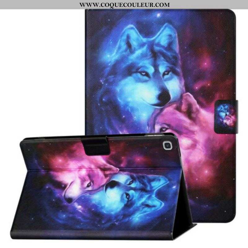 Housse Samsung Galaxy Tab A7 Lite Couple de Loups