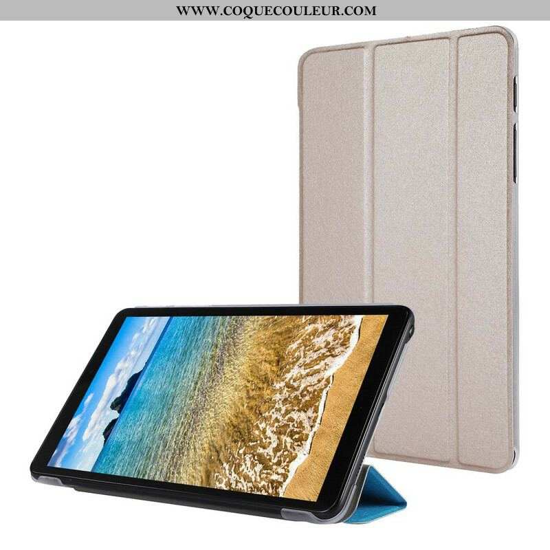 Smart Case Samsung Galaxy Tab A7 Lite Simili Cuir Texture Soie