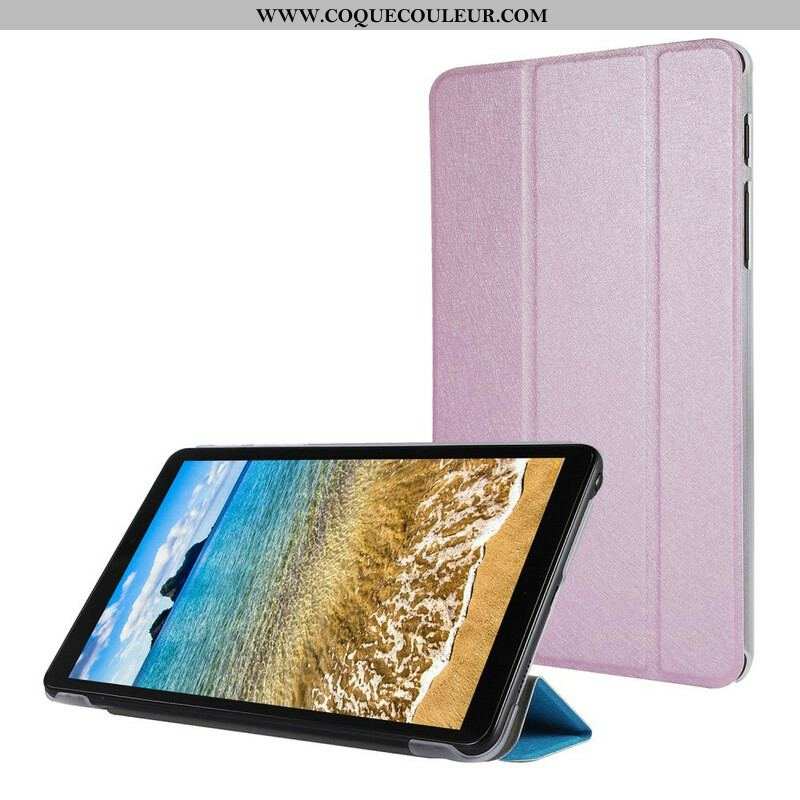 Smart Case Samsung Galaxy Tab A7 Lite Simili Cuir Texture Soie