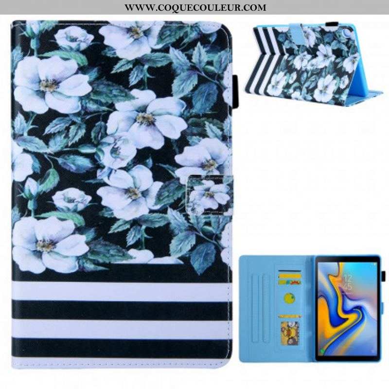 Housse Samsung Galaxy Tab A7 (2020 Design Fleurs