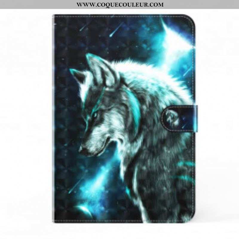 Housse Samsung Galaxy Tab A7 (2020) Light Spot Loup Sauvage