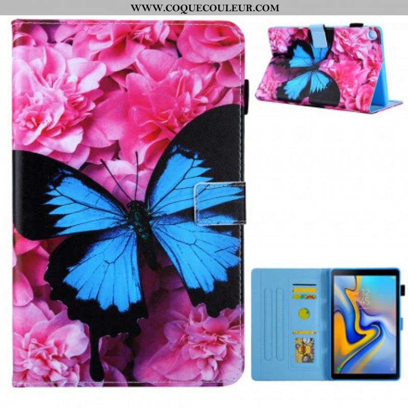 Housse Samsung Galaxy Tab A7 (2020) Papillon Floral