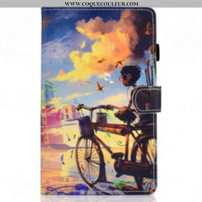 Housse Samsung Galaxy Tab A7 (2020) Vélo Art