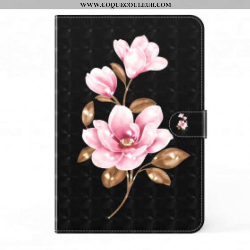 Housse Samsung Galaxy Tab A7 (2020) Light Spot Fleurs Roses