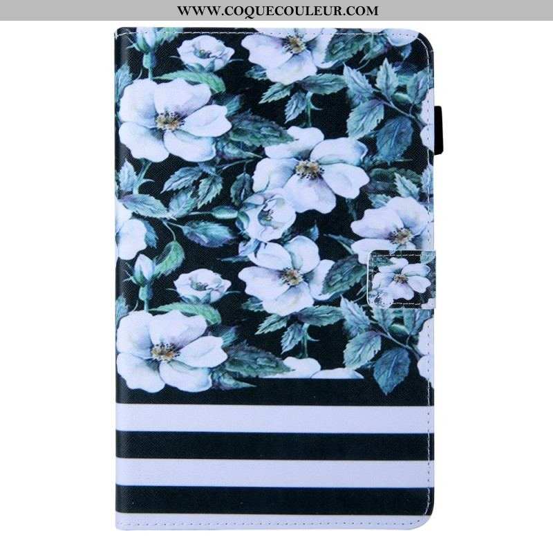 Housse Samsung Galaxy Tab A8 (2021) Design Fleurs