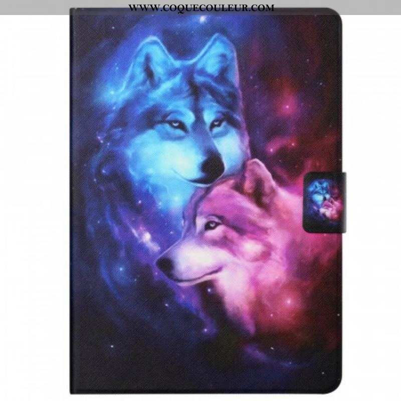 Housse Samsung Galaxy Tab A8 (2021) Couple de Loups