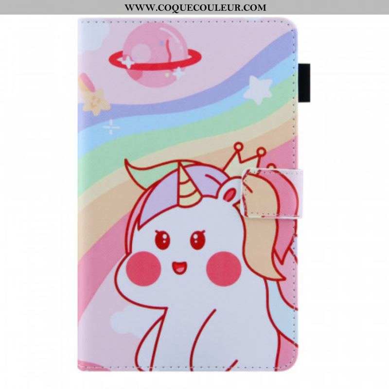 Housse Samsung Galaxy Tab A8 (2021) Mignonne Licorne