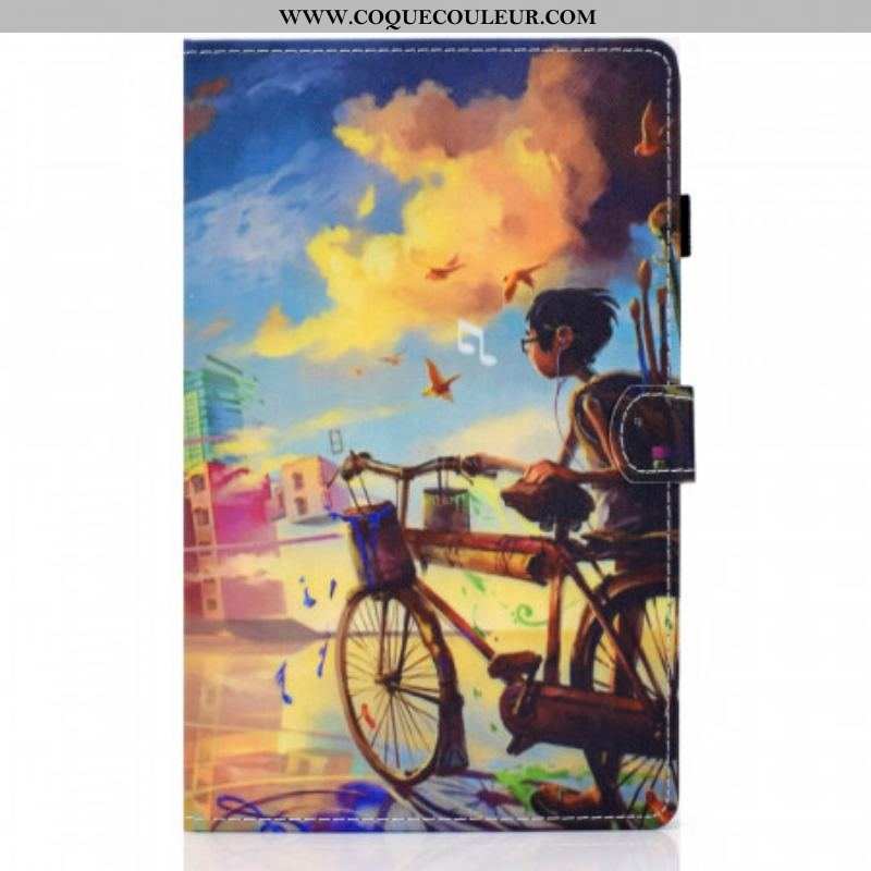 Housse Samsung Galaxy Tab A8 (2021) Vélo Art