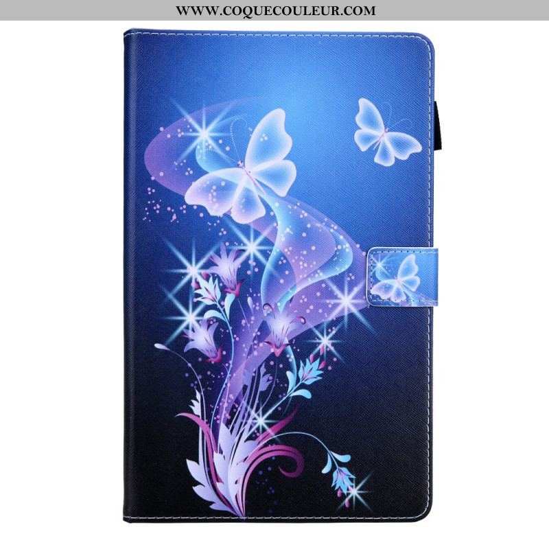 Housse Samsung Galaxy Tab A8 (2021) Papillons Colorés