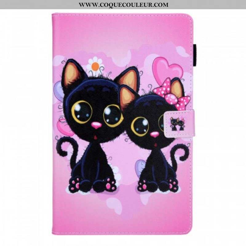 Housse Samsung Galaxy Tab A8 (2021) Couple de Chats