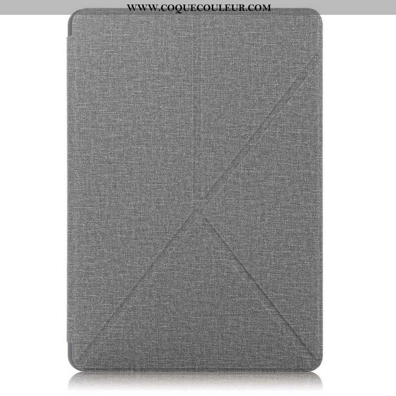 Smart Case Samsung Galaxy Tab S7 FE Texture Tissu Origami