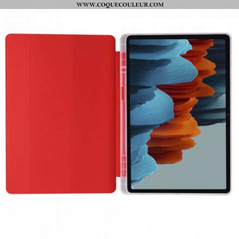 Smart Case Samsung Galaxy Tab S8 Plus / S7 Plus Silicone et Simili Cuir