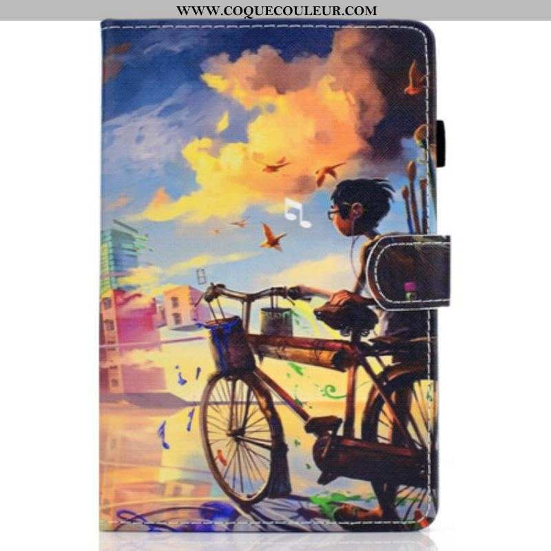 Housse Samsung Galaxy Tab S8 / Tab S7 Vélo Art