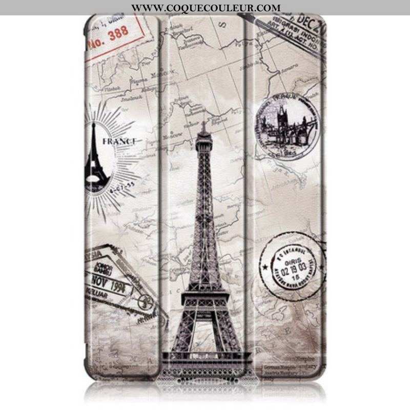 Smart Case Samsung Galaxy Tab S8 / Tab S7 Renforcée Tour Eiffel