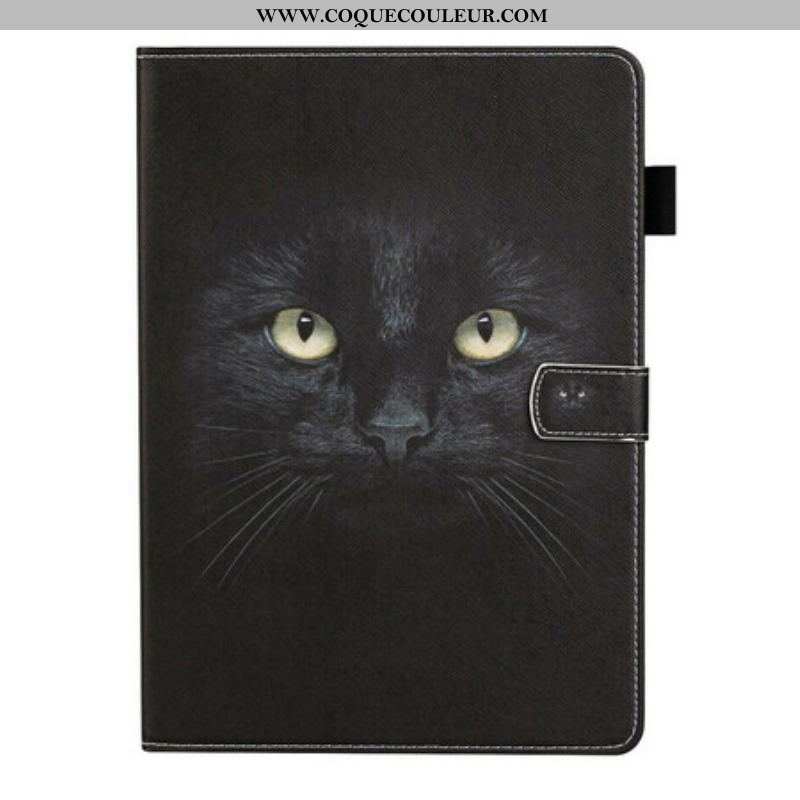 Housse Samsung Galaxy Tab S8 / Tab S7 Chat Noir