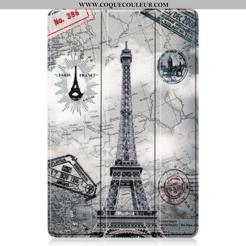 Smart Case Samsung Galaxy Tab S8 / Tab S7 Tour Eiffel Porte-Stylet