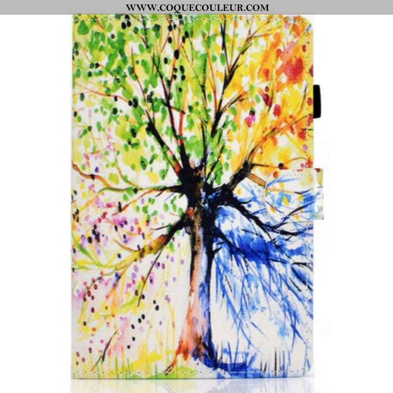 Housse Samsung Galaxy Tab S8 / Tab S7 Arbre Aquarelle