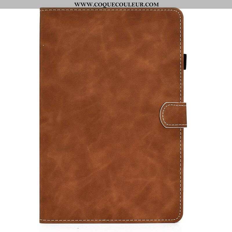 Housse Samsung Galaxy Tab S8 / Tab S7 Effet Cuir Design Vintage