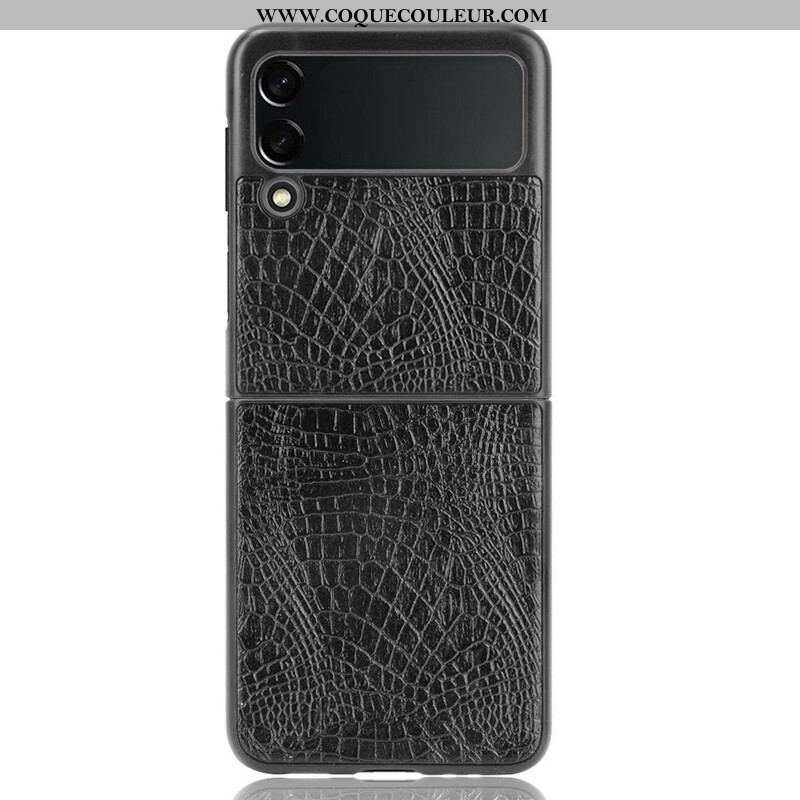 Coque Samsung Galaxy Z Flip 3 5G Effet Peau de Crocodile