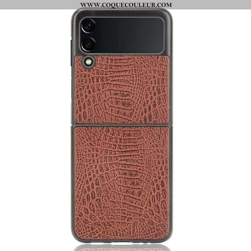 Coque Samsung Galaxy Z Flip 3 5G Effet Peau de Crocodile