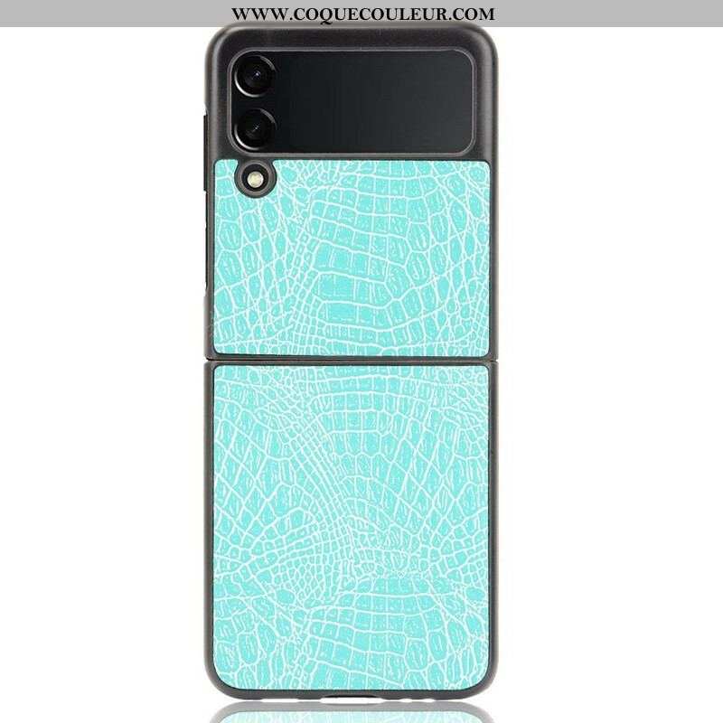 Coque Samsung Galaxy Z Flip 3 5G Effet Peau de Crocodile