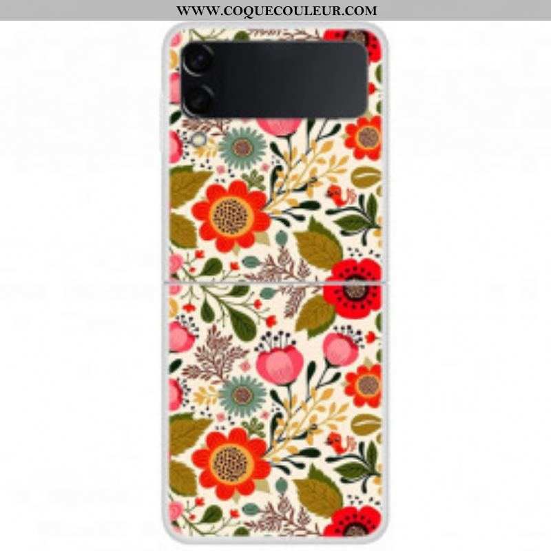 Coque Samsung Galaxy Z Flip 3 5G Fleurettes