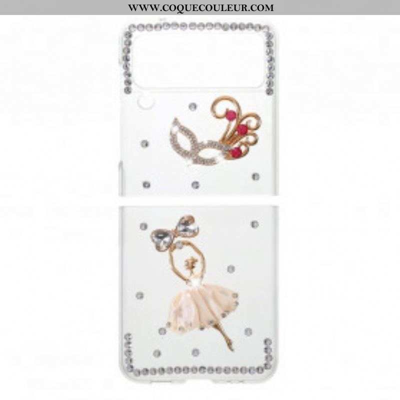 Coque Samsung Galaxy Z Flip 3 5G Pierres Précieuses Danseuse