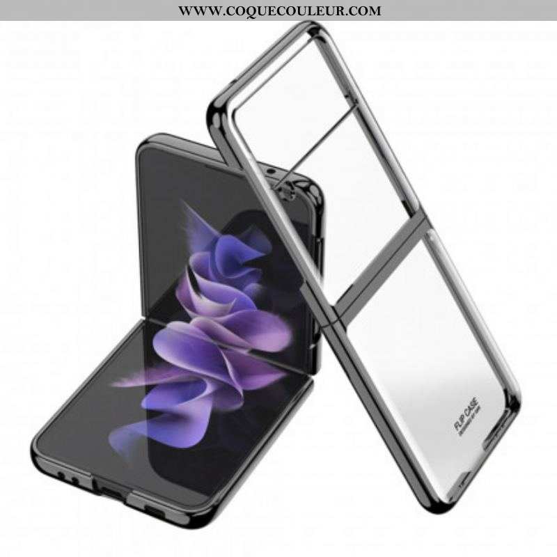 Coque Samsung Galaxy Z Flip 3 5G Rebords Style Métal