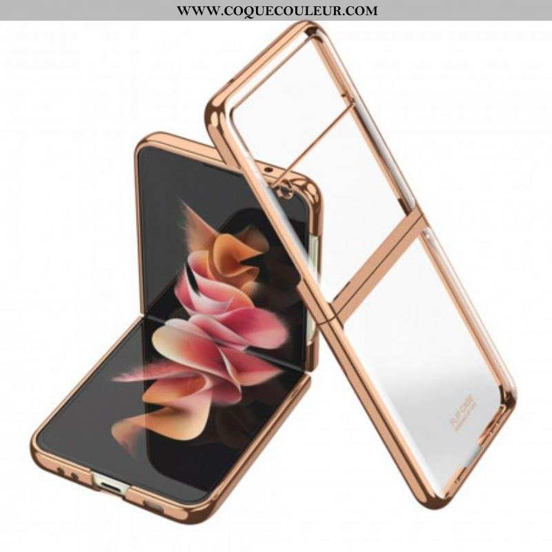Coque Samsung Galaxy Z Flip 3 5G Rebords Style Métal