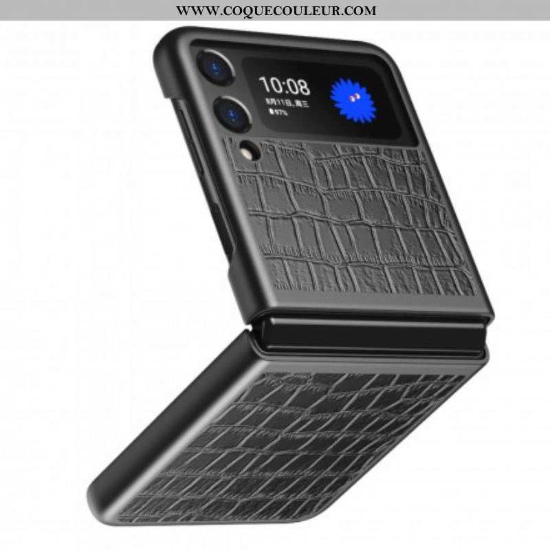 Coque Samsung Galaxy Z Flip 3 5G Style Peau de Crocodile