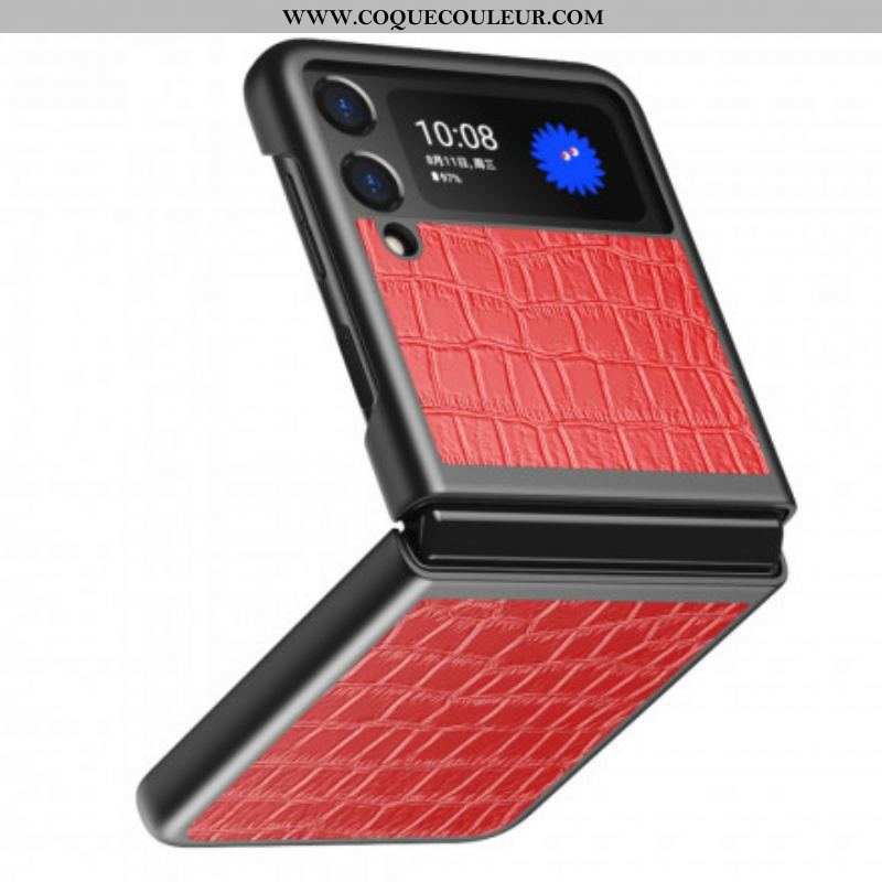 Coque Samsung Galaxy Z Flip 3 5G Style Peau de Crocodile