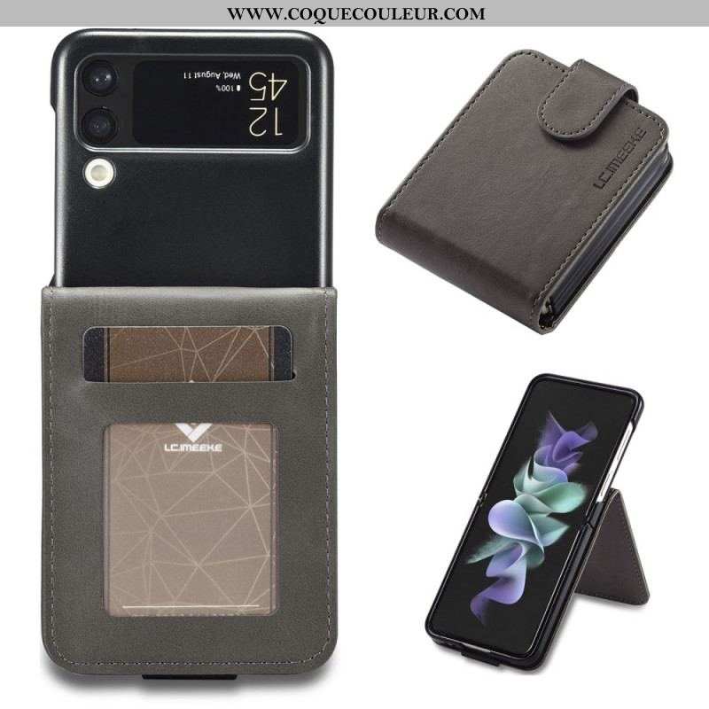 Étui Samsung Galaxy Z Flip 3 5G Porte-Cartes et Fermoir LC.IMEEKE